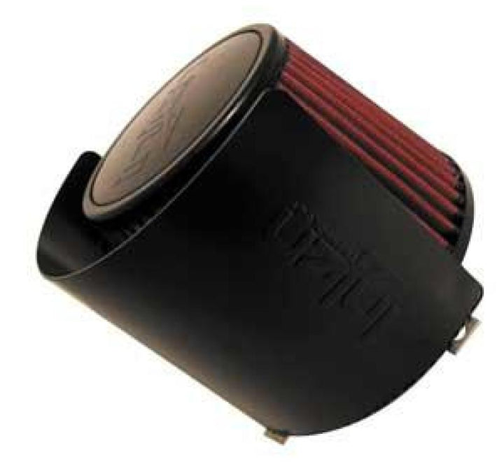 Injen Aluminum Air Filter Heat Shield Universal Fits 3.50 Black - Bull Strap