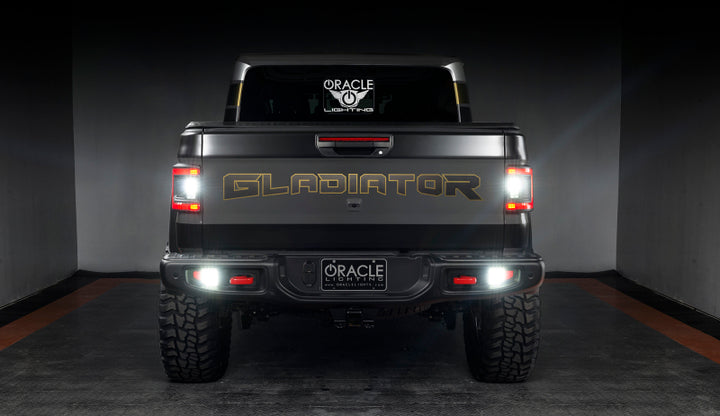 Oracle 2020+ Jeep Gladiator JT Flush Mount LED Tail Lights -  Tinted Lens - Bull Strap