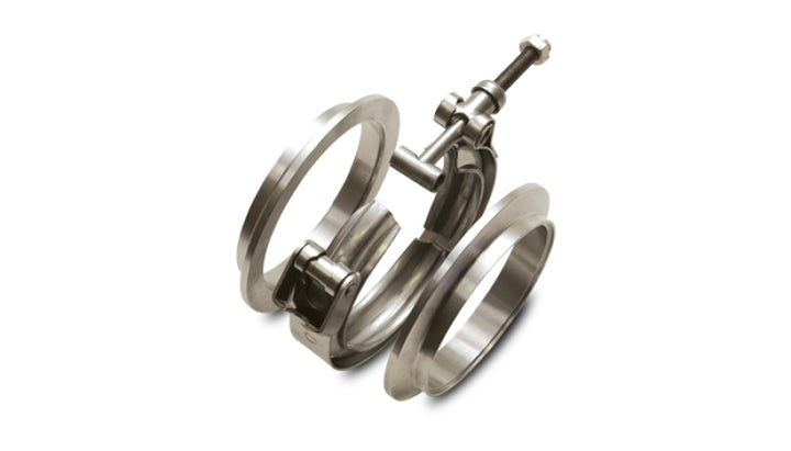 Vibrant Titanium V-Band Flange Assembly for 3.5in OD Tubing - Bull Strap