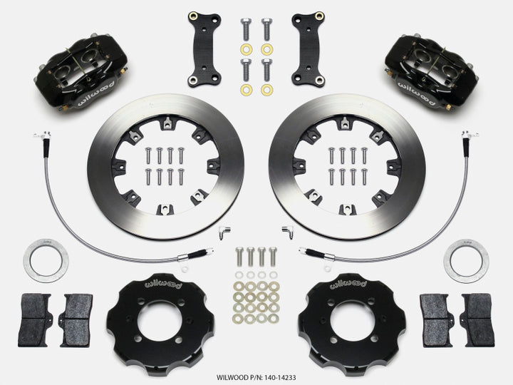 Wilwood Forged Dynalite Front Hat Kit 12.19in 2016+ Mazda MX5 Miata w/ Lines - Bull Strap