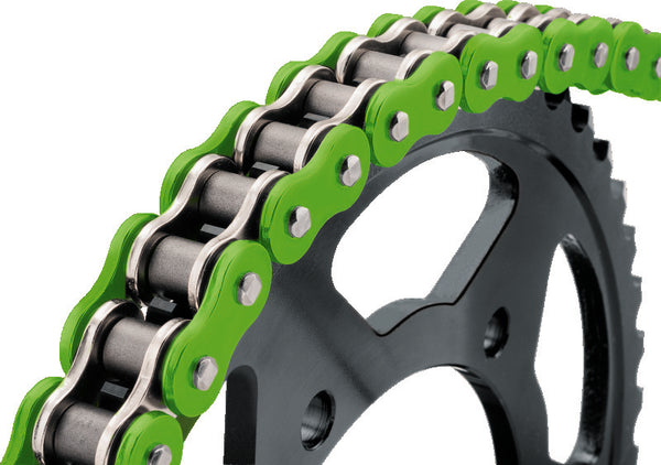 BikeMaster 530x120 BMXR O-Ring Chain - Green - Bull Strap