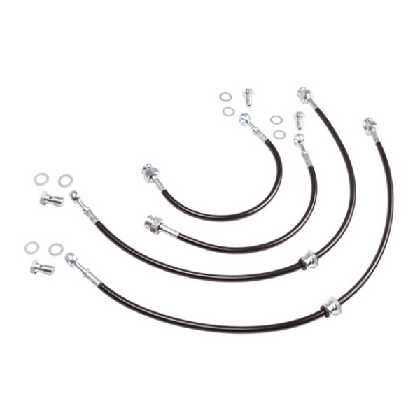 Chase Bays 95-02 Nissan 240SX/Silvia S14/S15 Extended Caliper Brake Lines -  Front & Rear Lines - Bull Strap