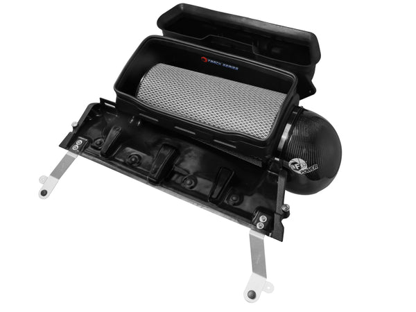aFe 21-23 RAM 1500 TRX Track Series Carbon Fiber Cold Air Intake System w/ Pro DRY S - Bull Strap