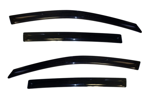 AVS 12-18 Chevy Sonic Hatch (5 Door) Ventvisor Outside Mount Window Deflectors 4pc - Smoke - Bull Strap