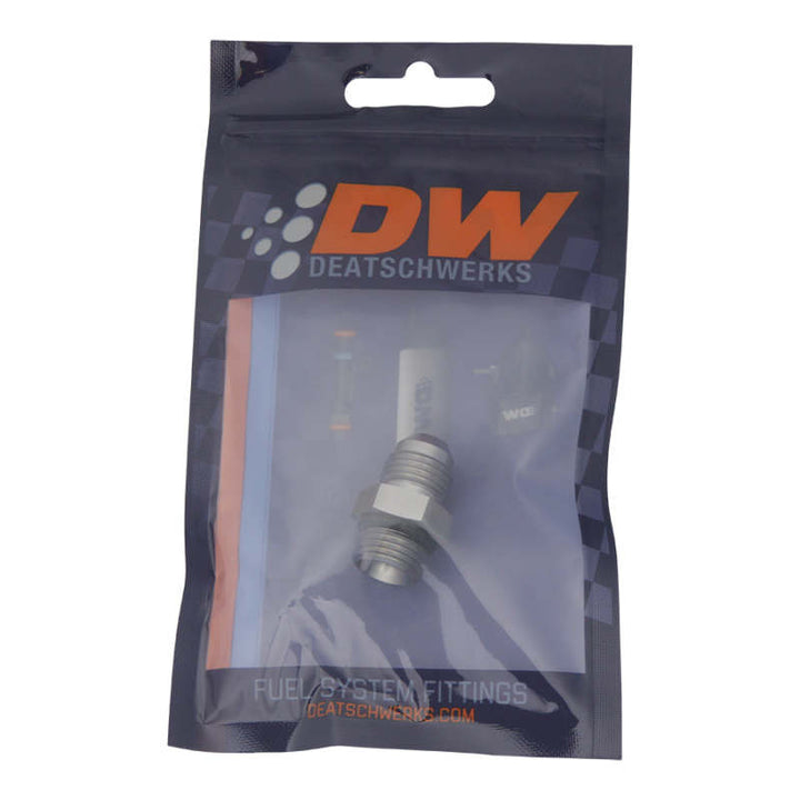 DeatschWerks 6AN ORB Male To 6AN Male Flare Adapter (Incl. O-Ring) - Bull Strap