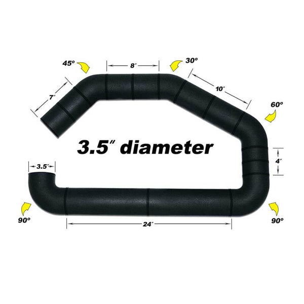 Airaid U-Build-It - 3.5in Intake Tube - Bull Strap