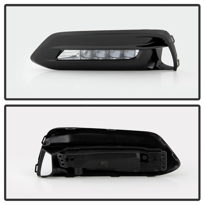 Spyder 18-19 Honda Accord Sedan OEM LED Fog Lights w/OEM Fit Switch - Clear (FL-HA2018-4D-LED-C) - Bull Strap
