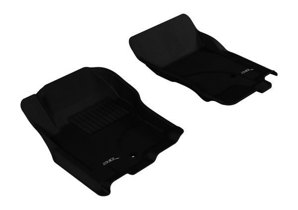 3D MAXpider 2005-2015 Nissan Pathfinder/Xterra Kagu 1st Row Floormat - Black - Bull Strap