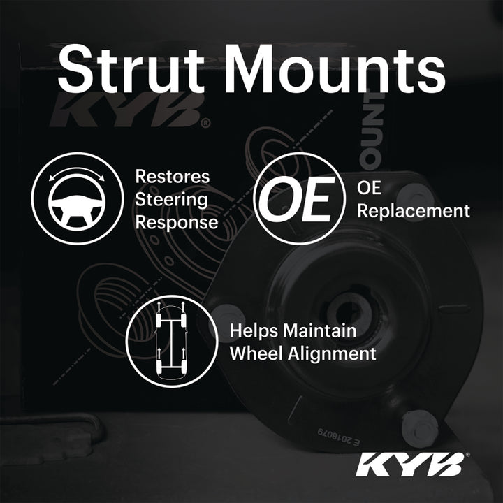 KYB 15-22 Ford Mustang (Ex. Shelby & w/o Electronic suspension) Mount Kit - Front - Bull Strap