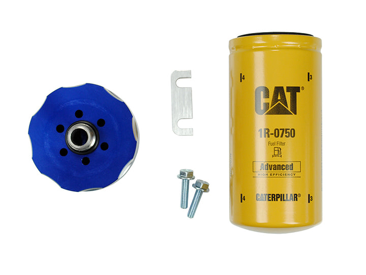 Sinister Diesel 01-15 Chevy Duramax CAT Filter Adapter - Bull Strap