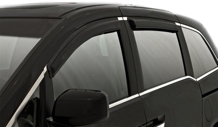AVS 89-95 Toyota Pickup Access Cab Ventvisor Outside Mount Window Deflectors 4pc - Smoke - Bull Strap
