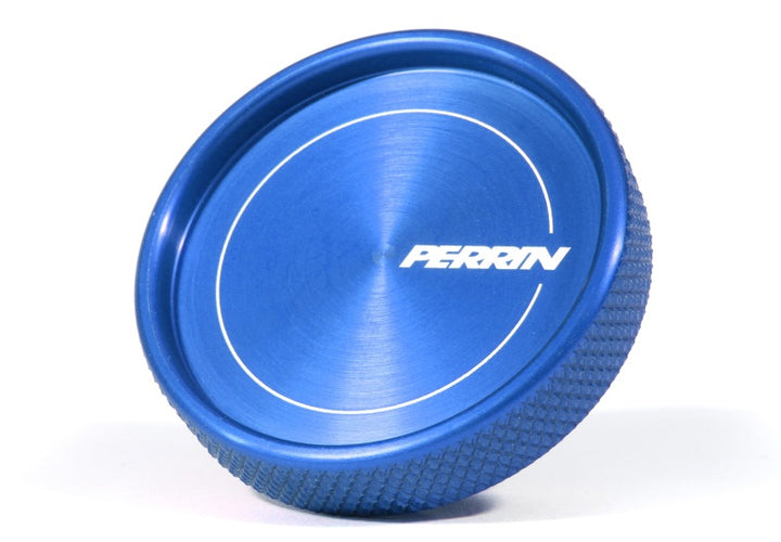 PERRIN 02-25 Subaru Impreza/WRX/STI & 13-25 Crosstrek/BRZ/FR-S/GR86/GR86 Oil Fill Cap - Blue - Bull Strap