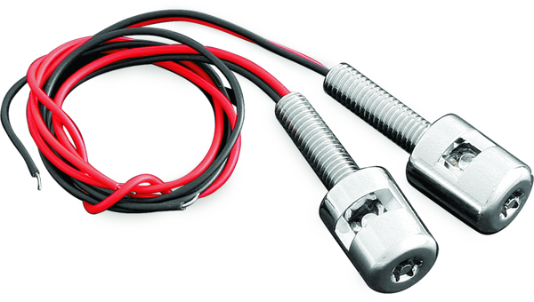 Kuryakyn Led License Plate Bolt Lights Chrome - Bull Strap