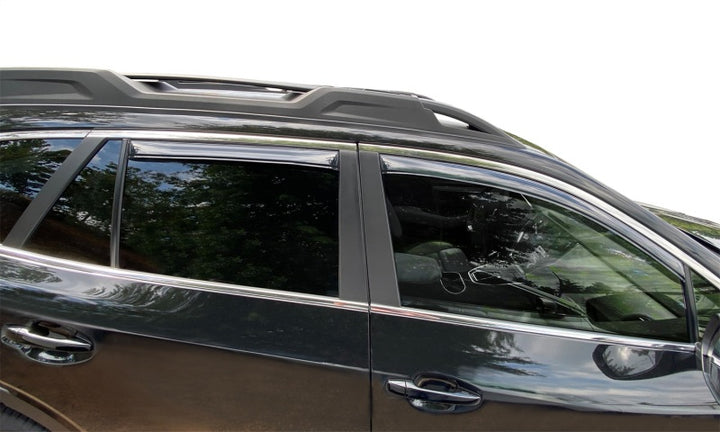 AVS 20-22 Subaru Outback Ventvisor In-Channel - 4pc - Smoke - Bull Strap