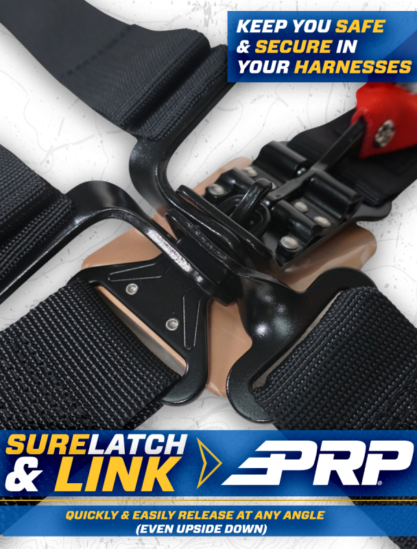 PRP 4.2 Harness with Latch / Link Lap Belt- Blue - Bull Strap