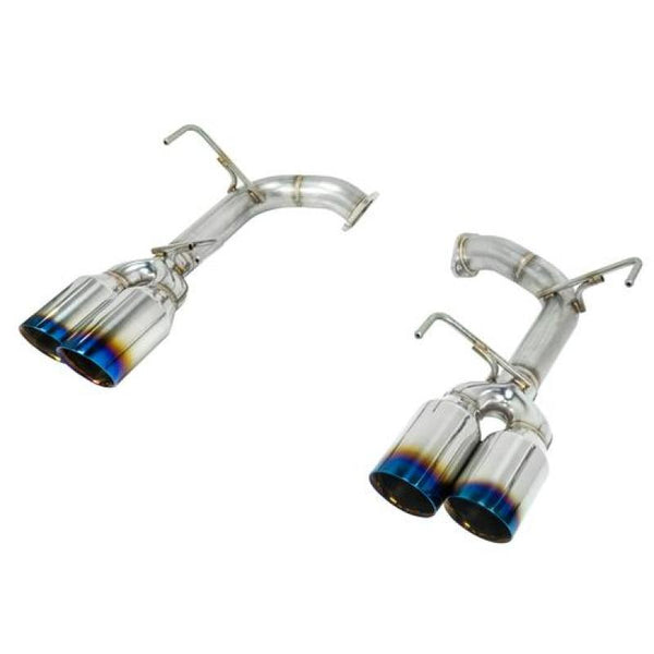 Remark Subaru WRX STi VA Axle Back Exhaust w/ Titanium Stainless Double Wall Tip - 4 Inch Version - Bull Strap