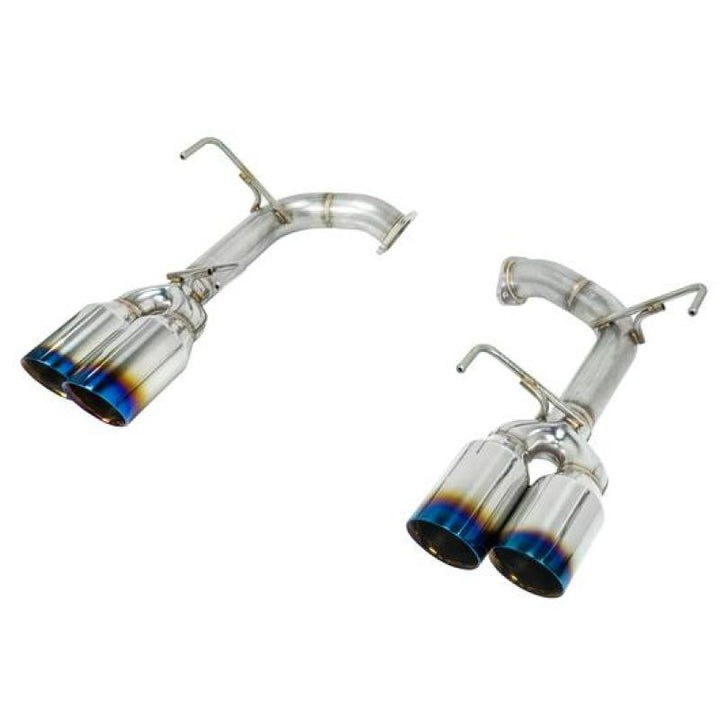 Remark Subaru WRX STi VA Axle Back Exhaust w/ Titanium Stainless Double Wall Tip - 4 Inch Version - Bull Strap