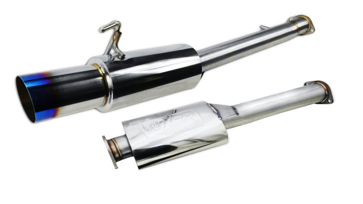 ISR Performance GT Single Exhaust With Burnt Tip- Nissan 350Z - Bull Strap