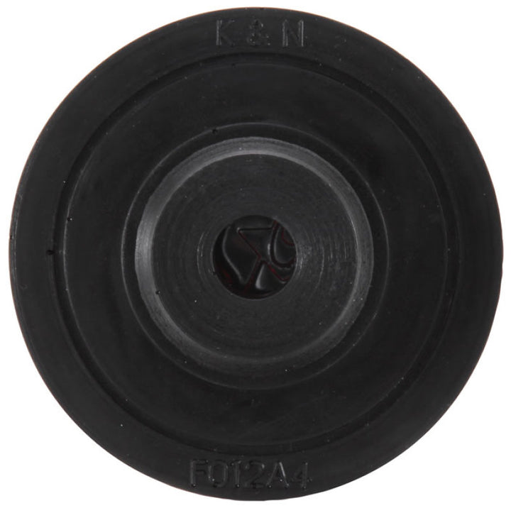 K&N Rubber Base Chrome Top Push-In Crankcase Vent Filter 3in OD x 2-1/2in H. - Bull Strap