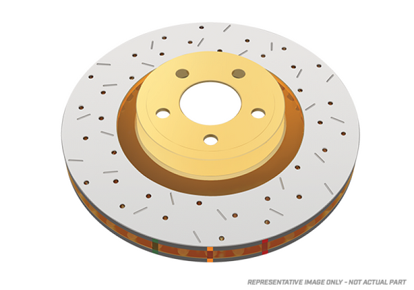 DBA 93-98 Supra Turbo Rear Drilled & Slotted 4000 Series Rotor - Bull Strap