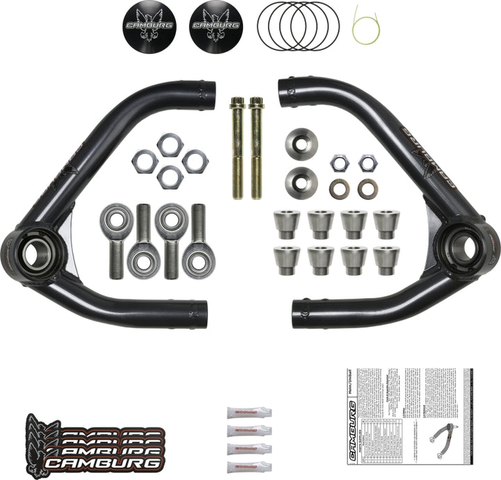 Camburg Chevy Colorado ZR2 17-22 1.25in Performance Heim/Uniball Upper Arms (w/ covers) - Bull Strap