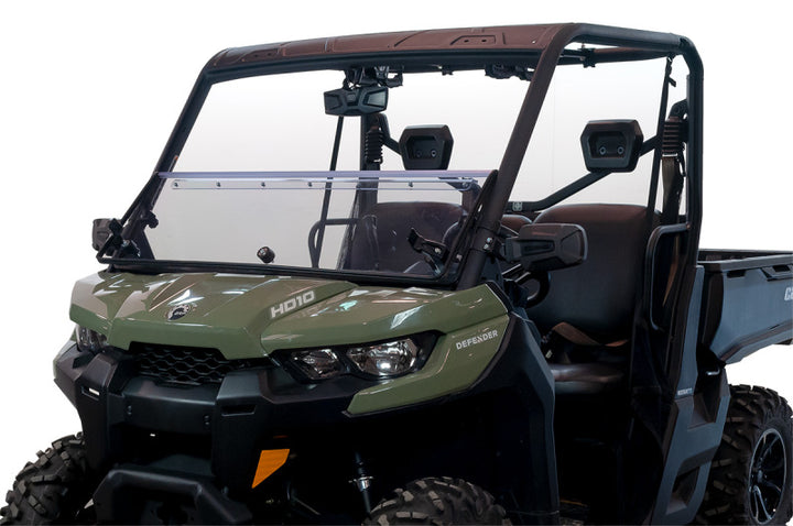 Seizmik 16-23 Can Am Defender HD5-HD10/MAX/XT/PRO Windshield Folding UV1S Poly - Bull Strap