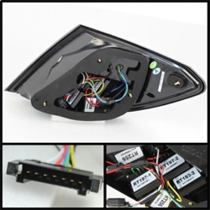 Spyder Mercedes Benz W204 C-Class 08-11 LED Tail Lights Incandescent only - Blk ALT-YD-MBZC08-LED-BK - Bull Strap