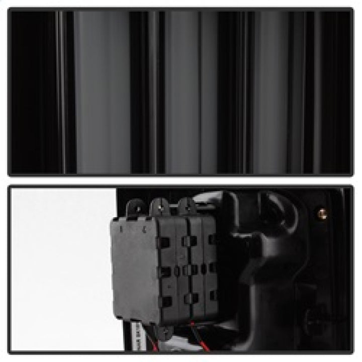 Spyder 07-16 Jeep Wrangler Version 2 Light Bar LED Tail Lights - Smoke (ALT-YD-JWA07V2-LBLED-BSM) - Bull Strap