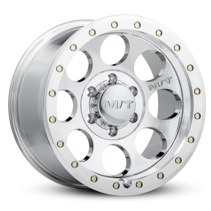 Mickey Thompson Classic Pro Polished Wheel - 17X9 8X6.5 BP 5in BS 0 Offset 125.2mm Bore - Bull Strap