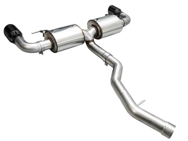 AWE 19-23 BMW 330i / 21-23 BMW 430i Base G2X Touring (Excl.Conv) Axle Back Exhaust - Diamond Black - Bull Strap