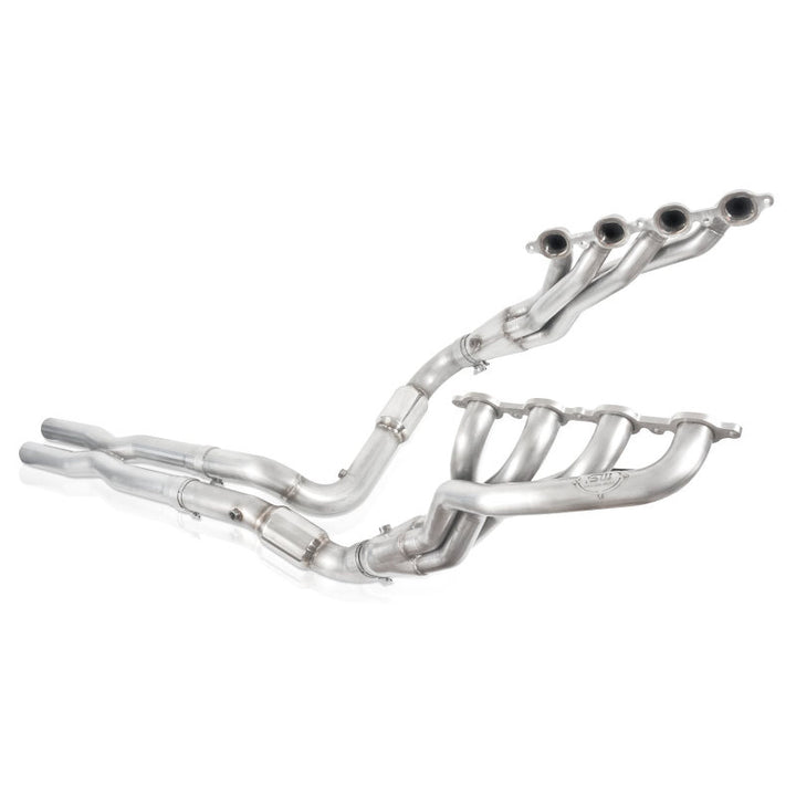 Stainless Works 2014-16 Chevy Silverado/GMC Sierra Headers High-Flow Cats - Bull Strap