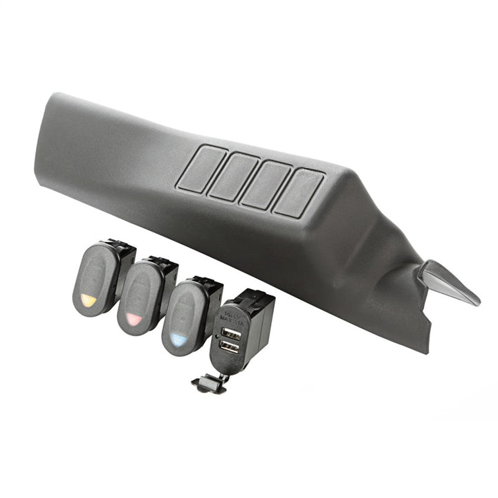 Rugged Ridge A-Pillar Pod Kit 3 Switch USB 11-18 JK/JKU - Bull Strap