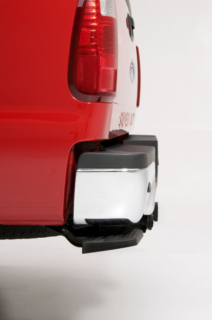 AMP Research 1999-2016 Ford F-250/350/450 BedStep - Black - Bull Strap