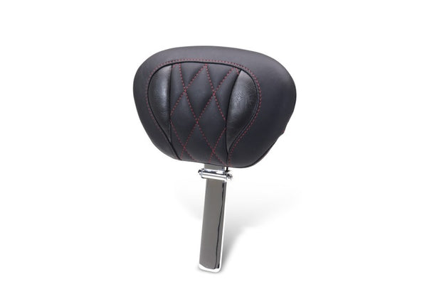 Mustang 23-25 Harley CVO Road Glide (ST) Super Touring Deluxe Diamond Driver Backrest - Bull Strap