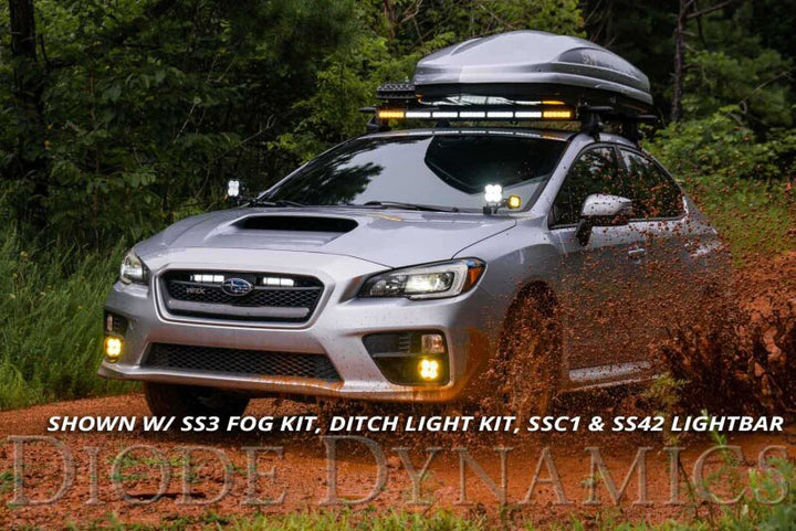 Diode Dynamics WRX 2015 SS6 LED Kit - White Driving - Bull Strap