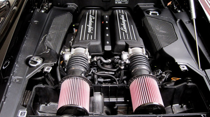 K&N Replacement Air Filter for 09-13 Audi R8 5.2L V10 / 09-13 Lamborghini Gallardo 5.2L V10 - Bull Strap