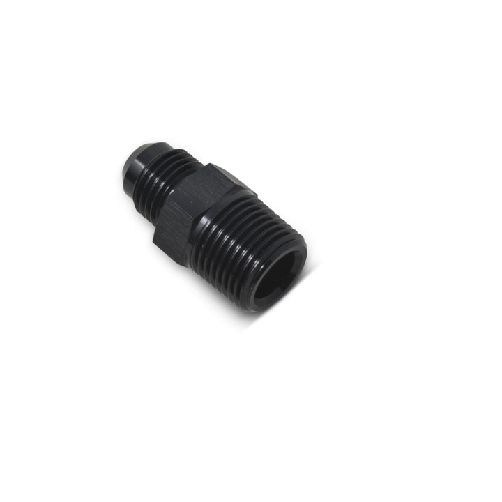 Russell Performance -6 AN to 1/4in NPT Straight Flare to Pipe (Black) - Bull Strap