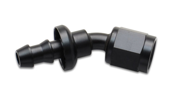 Vibrant Push-On 30 Degree Hose End Elbow FittingSize -12AN - Bull Strap