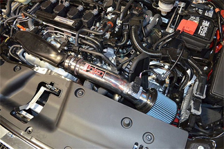Injen 2016+ Honda Civic 1.5L Turbo (Excl Si) Polished Short Ram Air Intake - Bull Strap