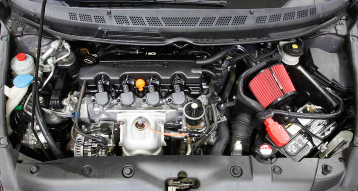 Spectre 06-11 Honda Civic L4-1.8L F/I Air Intake Kit - Bull Strap
