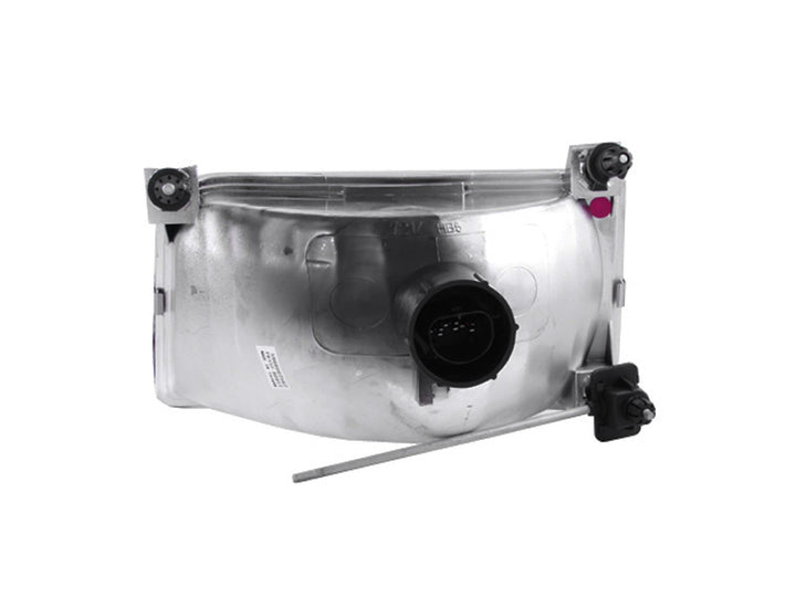 ANZO 1992-1996 Ford F-150 Crystal Headlights Chrome - Bull Strap