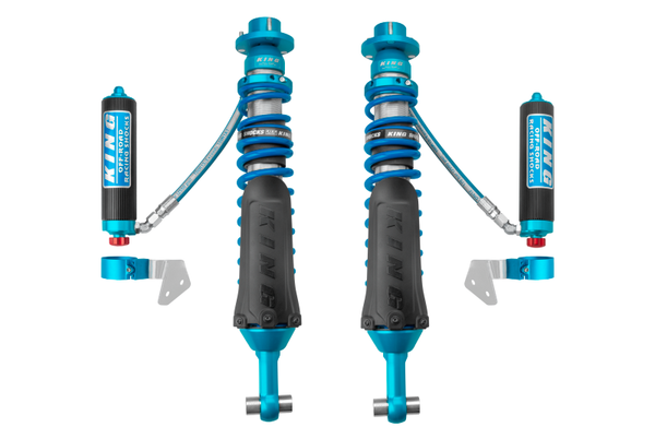 King Shocks 2021 Ford Bronco Rear 2.5 Dia Remote Reservoir Shock w/Adjusters (Pair) - Bull Strap