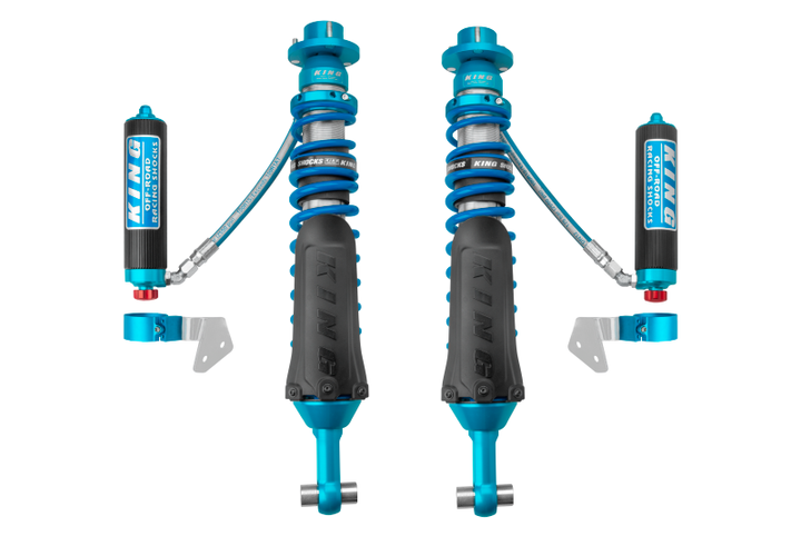 King Shocks 2021 Ford Bronco Rear 2.5 Dia Remote Reservoir Shock w/Adjusters (Pair) - Bull Strap
