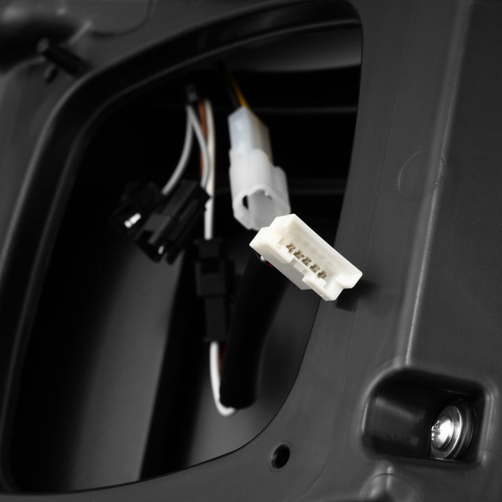 AlphaRex 21-23 Ford F-150 LUXX LED Taillights - Alpha-Black w/ BLIS - Bull Strap