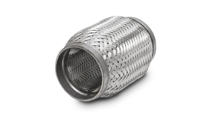 Vibrant SS Flex Coupling with Inner Braid Liner 3in inlet/outlet x 4in long - Bull Strap