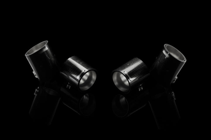 Akrapovic 11-12 BMW 1 Series M Coupe (E82) Tail Pipe Set (Carbon) - Bull Strap