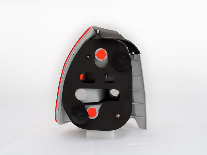 ANZO 1996-2000 Honda Civic Taillights Red/Smoke - Bull Strap
