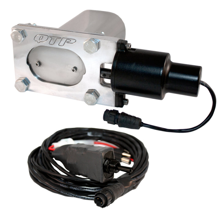 QTP Bolt-On QTEC Low Profile Oval Electric Cutout Valve - Bull Strap