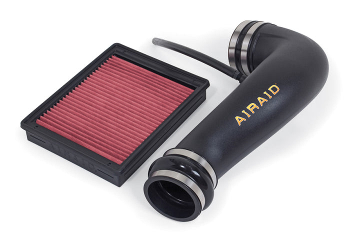 Airaid 07-13 Avalanche/Sierra/Silverado 4.3/4.8/5.3/6.0L Airaid Jr Intake Kit - Oiled / Red Media - Bull Strap