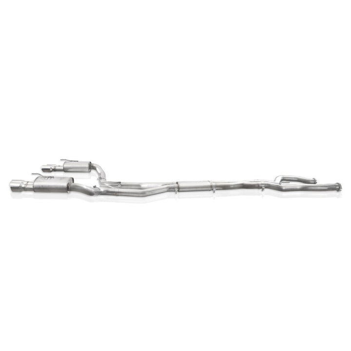 Stainless Works 2008-09 Pontiac G8 GT 3in Catback Systemt X-Pipe Turbo Chambered Muffler 3.5in Tips - Bull Strap